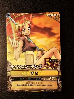 LP Bandai One Piece Onepy Match Nami Crew Card C012 2008 Japanese Foil - Image 1