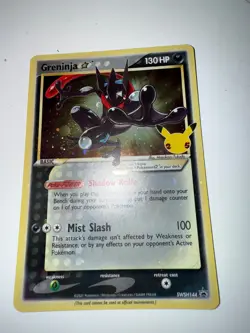 Pokemon 25th Anniversary Celebrations Greninja Holo SWSH144 Black Star Promo - Image 1