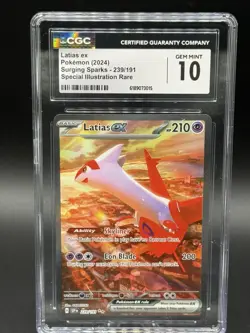 [CGC10] Pokemon Latias EX 239/191 Special Illustration Rare SV08:Surging Sparks - Image 1