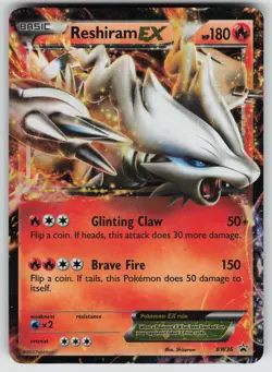 Reshiram EX BW36 Holo Promo Black And White Promo Pokemon Moderately Played - Image 1