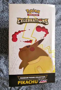 Pokemon TCG 25th Celebrations Pikachu VMAX Premium Figure Collection New Sealed - Image 3