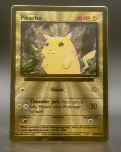 Pikachu 58/102 Gold Metal Celebrations Ultra Premium Collection Card Pokemon TCG - Image 1