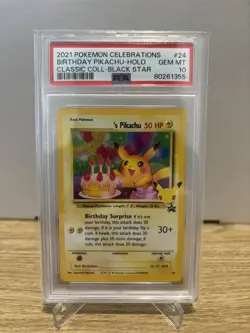 Birthday Pikachu (Celebrations Classic Collection) Graded PSA 10 💎 POKEMON TCG - Image 1