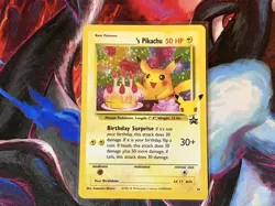 Birthday Pikachu 24/53 Pokemon TCG Celebrations Classic Collection NM HOLO BLEED - Image 1