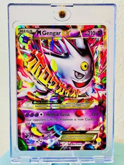 M Gengar EX XY166 Shiny Mega Evolution Black Star Promo Holo INVESTMENT CARD - Image 1