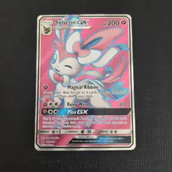 Pokemon Card - Sylveon GX Full Art 140/145 Guardians Rising Holo Rare - M/NM - Image 1