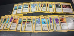 Pokemon Vintage Trainer Card Lot 32 Base Set Fossil LP WOTC 1999 Trainers - Image 1