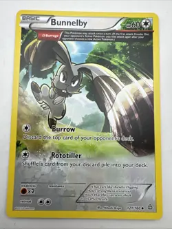 Pokemon Card Bunnelby Primal Clash Uncommon 121/160 Near Mint - Image 1