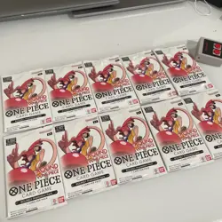 Round 1 One Piece Card Game Promotional Pack - English 10 Sealed Packs IN HAND - Image 1