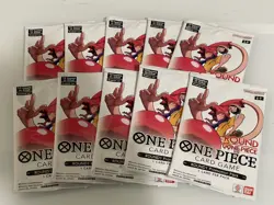 Round 1 One Piece Card Game Promotional Pack - English 10 Sealed Packs IN HAND - Image 2