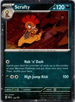 Scrafty Cosmos Holo Holo Promo SV: Scarlet & Violet Promo Cards 188 NM - Image 1