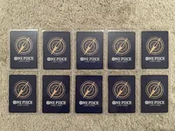 One Piece x Round 1 Promo Trading Cards English COMPLETE SET of 10 - Pack Fresh - Image 2