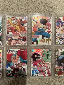 One Piece x Round 1 Promo Trading Cards English COMPLETE SET of 10 - Pack Fresh - Image 4
