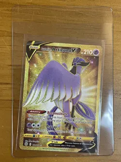 Pokemon Brilliant Stars Galarian Articuno 181/172 Gold TCG card - Image 1