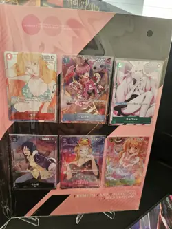 Bandai One Piece Card Game Premium Card Collection Girls Edition Asia JP 6 Cards - Image 3