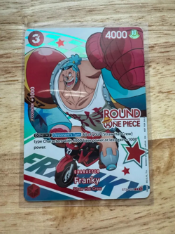 One Piece x Round 1 Franky Promo Card ST21-011 (English) - Image 1