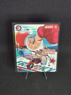 One Piece x Round 1 Franky Promo Card ST21-011 (English) - Image 1