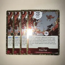 One Piece TCG Cards X4 Playset OP15-020 - Fire Fist - Rare Event - Eng - Image 1