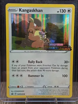 Pokemon Kangaskhan - (Prerelease) SWSH038 Darkness Ablaze Promo Card Holo Stamp - Image 1