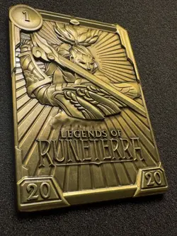 League of Legends Gold Card Yasuo Metal LoR Riot Games Rare - Image 2