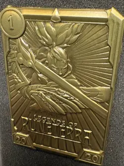 League of Legends Gold Card Yasuo Metal LoR Riot Games Rare - Image 3