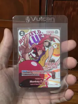 Monkey D. Luffy One Piece Round 1 US English Promo Card OP16-095 - Image 1