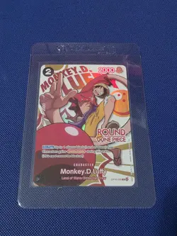 Monkey D. Luffy One Piece Round 1 US English Promo Card OP16-095 - Image 2