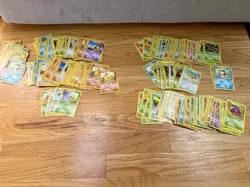 Pokemon Base Set Jungle Fossil Bulk 250+ Card Lot Non Holo Most Commons HP/MP/LP - Image 1
