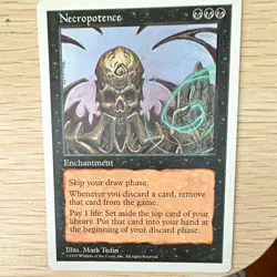 Wizards of the Coast Necropotence 5th Ed Enchantment Rare Black Reg Eng 1997 - Image 1