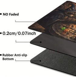 Trash Panda Wizards TCG Playmat Rubber Non Slip MTG Pokemon Yugioh 60x35cm - Image 3