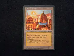 MTG 1x Chronicles Renaissance uncommon land HP Italian FBB City of Brass - inked - Image 1