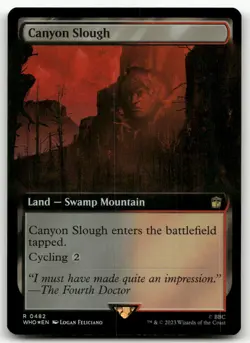 Canyon Slough (Extended Art) #482 (Foil) (NM) Doctor Who WHO Magic MTG - Image 1