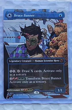 Bruce Banner (Borderless),Marvel Super Heroes Magic the Gathering, MTG **NEW** - Image 1