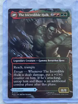 Bruce Banner (Borderless),Marvel Super Heroes Magic the Gathering, MTG **NEW** - Image 2