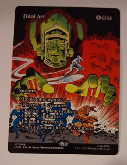 Final Act Borderless Comic NM Marvel Super Heroes MTG MAGIC THE GATHERING - Image 1