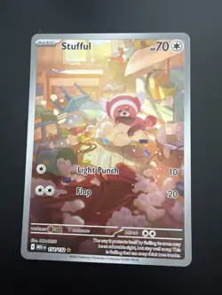 Stufful 154/132 Illustration Rare Mega Evolution Pokemon Holo Near Mint - Image 1