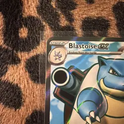 Pokemon Blastoise ex 184/165 Sv 151 Ultra Rare Full Art Holo NM - Image 2