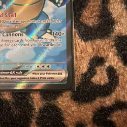 Pokemon Blastoise ex 184/165 Sv 151 Ultra Rare Full Art Holo NM - Image 5