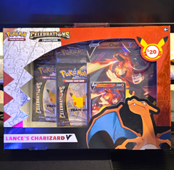 Pokemon TCG Celebrations Collection Box Lance's Charizard V English 6+ - Image 1