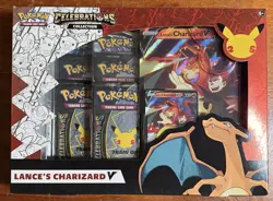 Pokemon TCG 25th Celebrations Collection Lance's Charizard V Box *SEALED* 820650101625 - Image 1