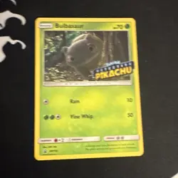 Pokemon TCG Bulbasaur SM198 Detective Pikachu Stamped Promo Holo English - Image 1