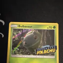 Pokemon TCG Bulbasaur SM198 Detective Pikachu Stamped Promo Holo English - Image 2