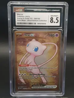 Pokemon Mew ex 205/165 Scarlet&Violet 151 Gold Metal Ultra Premium Grade 8.5 CGC - Image 1
