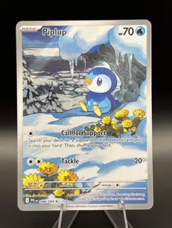 2025 Pokemon Phantasmal Flames Piplup Illustration Rare #098/094 - Image 1