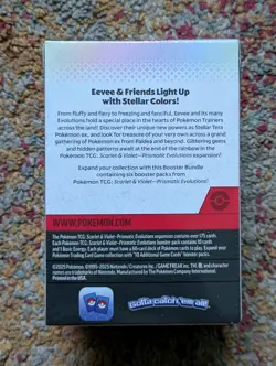 Pokemon TCG Scarlet & Violet Prismatic Evolutions Booster Bundle 6 Packs Sealed - Image 3