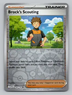 Brock's Scouting 146/159 Uncommon Journey Together Pokemon Reverse Holo NM - Image 1