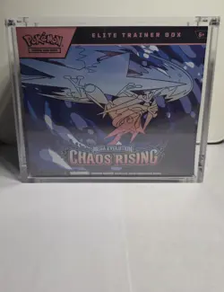 Pokemon Chaos Rising Elite Trainer Box ETB Sealed - WITH Acrylic Case - Image 1