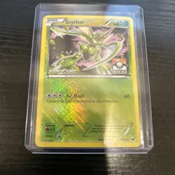 Pokemon TCG Scyther (Dark Explorers 4/108) 2012 League Stamped 2nd Place MP - Image 1