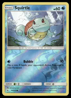Squirtle 33/214 Common Unbroken Bonds Pokemon Reverse Holo NM/M - Image 1