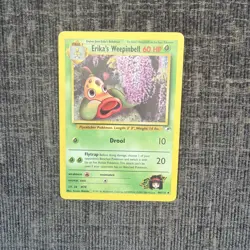 Pokemon TCG Erika's Weepinbell Gym Heroes Uncommon 48/132 1999 - Image 1